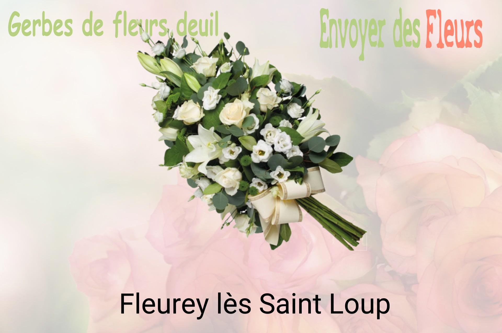 Gerbe de fleurs de deuil livrée à Fleurey-lès-Saint-Loup